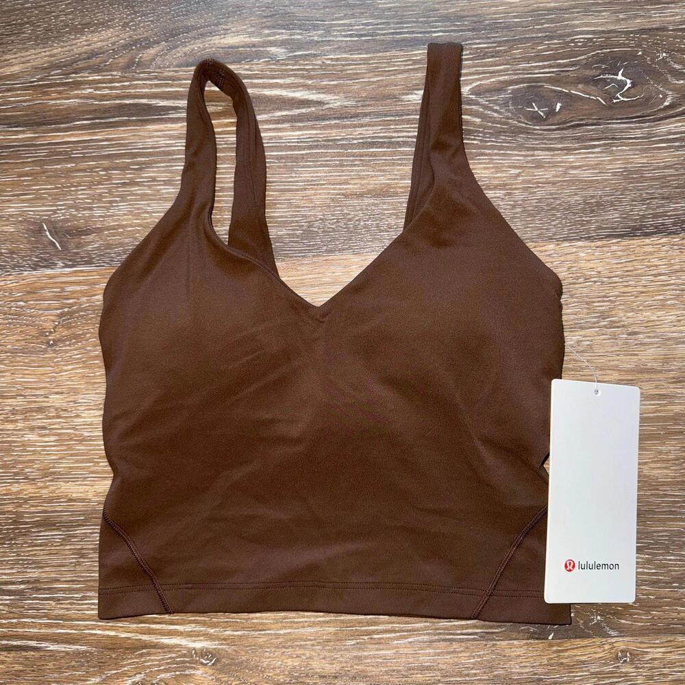 Lululemon Align Tank Cropped JAVA Size 2 NWT - Picture 2 of 6